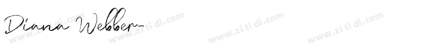 Diana Webber字体转换